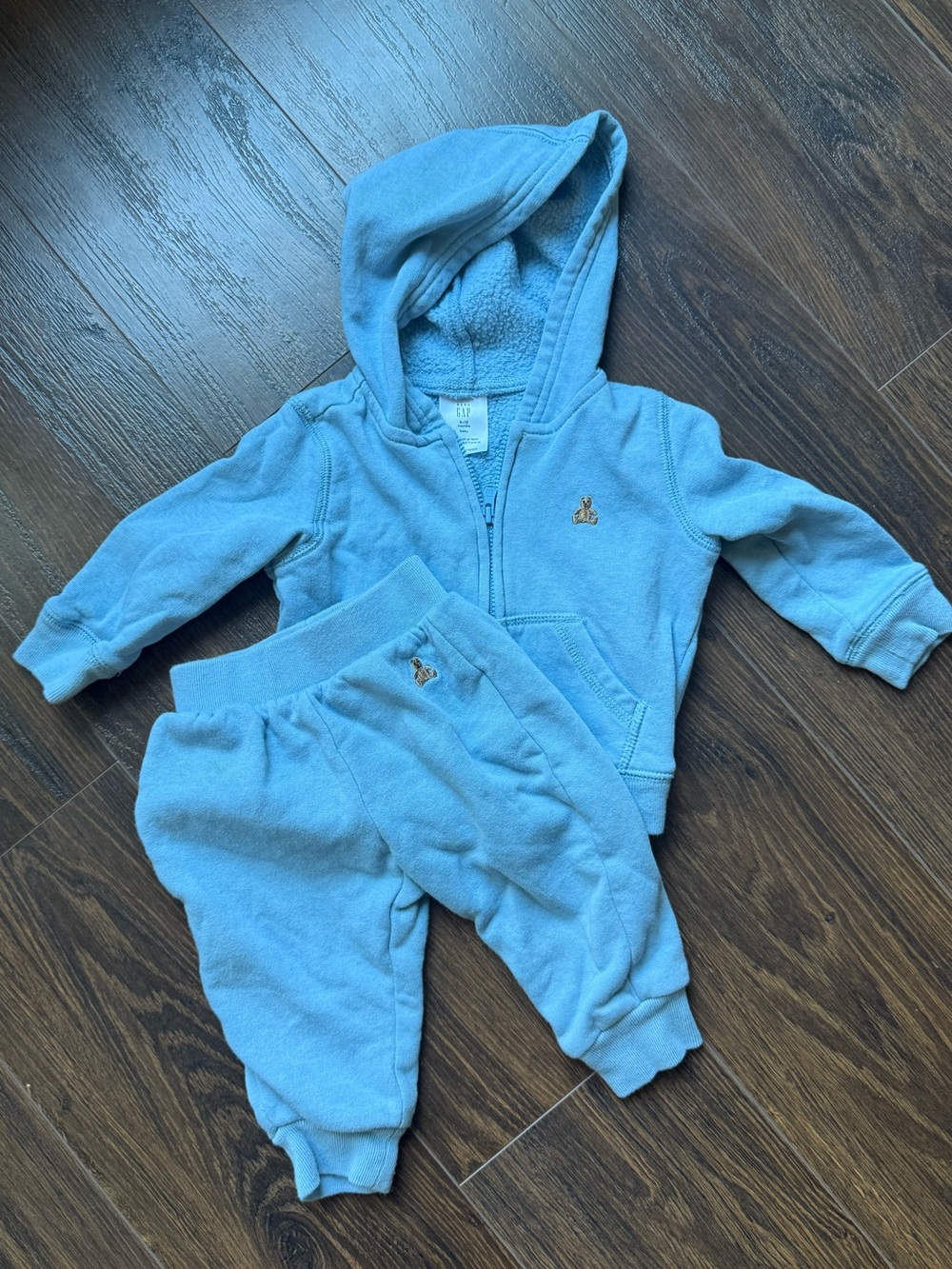 GAP Baby Blue Hooded Jogger Set